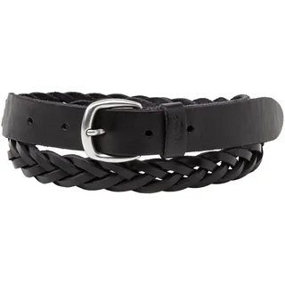 Flechtgürtel LEVI'S "LV Gürtel", Damen, Gr. 105, schwarz (regular schwarz), Leder, Gürtel Flechtgürtel, for Women