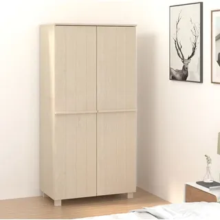 vidaXL Kleiderschrank HAMAR Honigbraun 89x50x180 cm Massivholz Kiefer - Kleiderschrank - Kleiderschränke - Schrank - Schränke - Braun