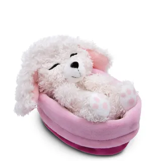 NICI Sleeping Pets Hund Pudel 12 cm Weiß