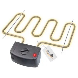Lemodo Heizspirale für Räucherofen 2000 W Temperaturregler
