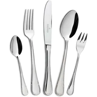 Besteck-Set "Tafelbesteck Ligato 30er Set silber", silber, 30 tlg., PICARD & WIELPÜTZ SOLINGEN, Essbesteck-Sets, Besteck-Set, Spülmaschinengeeignet