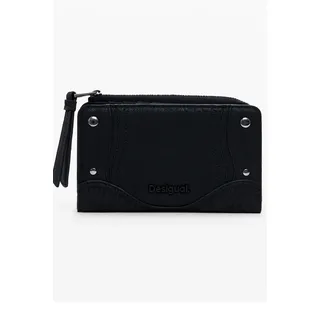 Desigual Damen Schwarze Brieftasche - Schwarz
