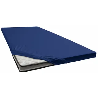 bellana Spannbettlaken Jersey-Elasthan 90 x 200 - 140 x 200 - 180 x 200 cm blau