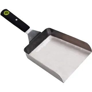 Cook’in Garden – Magnetische Spachtel aus Edelstahl, Soft-Touch-Griff, Robustes Zubehör für Grill und Plancha, integrierter Magnet für einfache Aufbewahrung