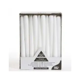 Papstar Leuchterkerzen 25 cm 100 St. weiß