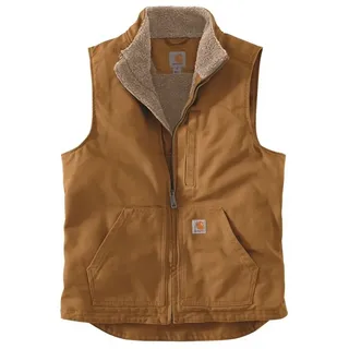 CARHARTT Herren, Loose Fit Washed Duck Lined Mock NECK VEST