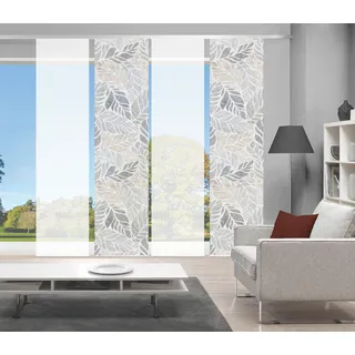 VISION S Schiebegardine »LISIO 4er SET« Paneelwagen 4 Stk. tlg. Schiebevorhang Digidruck 4er Set LISIO, grau