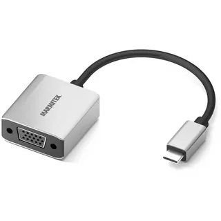 MARMITEK USB-C / VGA Adapter 0,15 m Grau/Schwarz