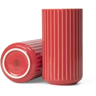 Lyngby Vase, Porzellan, Rot, 3