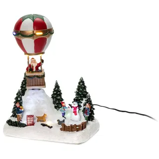 Konstsmide LED Heissluftballon mit Musik, bunt, B:20cm H:24cm T:13cm