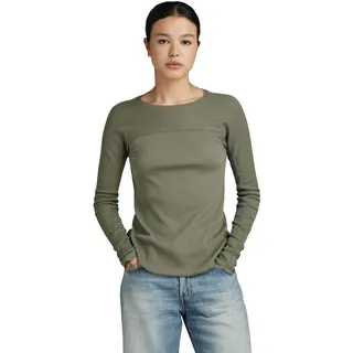 G-Star RAW Damen Swedish Army Slim Top, Grün (dk Shamrock D24536-D527-7159), XXS