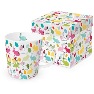 PPD Kaffeebecher , Multicolor , Keramik , 350 ml , 8.5x9.5 cm , SGS-geprüft , Geschirr, Tassen, Kaffeebecher