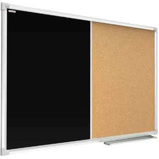 ALLboards Pinnwand und Kreidetafel 60,0 x 40,0 cm Textil schwarz