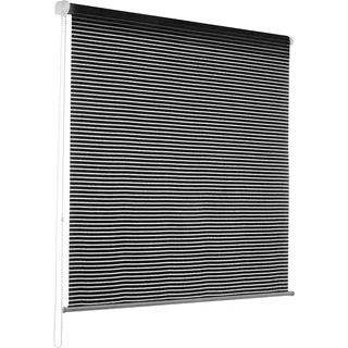 Mini Fashion Rollo | Delux Stripe Anthrazit | 110 x 150 cm - Grau