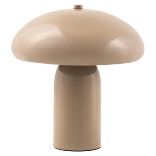 BELIANI Tischlampe Beige Metall 22 cm Hoch Pilzform mit Kabel und Schalter Moderne Tischleuchte Nachttischlampe Schlafzimmer Wohnzimmer - Beige