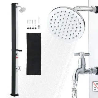 Vevor Solardusche Schwarz/Silber 35 L 2160 mm