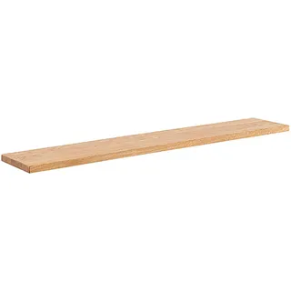 Wandboard MCA LIVING "Greno Steckboard", beige (naturfarben), B:110cm H:3cm T:20cm, Holz teilmassiv, Regale, Wandboard, durchgehende Lamellen