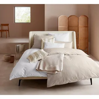 LeGer Home by Lena Gercke Anisa unifarben Beige 155 x 220 cm + 2 x 80 x 80 cm