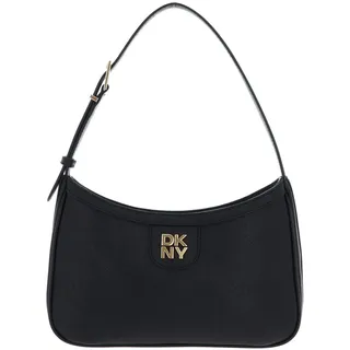 DKNY Carol Demi Henkeltasche Leder Schwarz/Gold