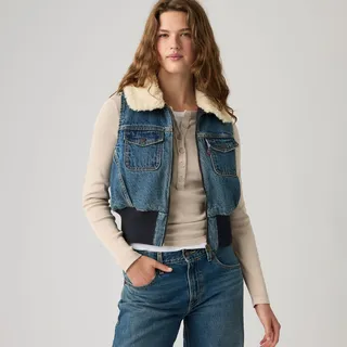Levi's Tiny Sherpa Weste Blau M