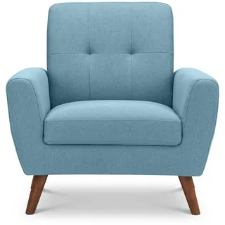 Julian Bowen Monza Kompakter Retro-Stuhl, Blau