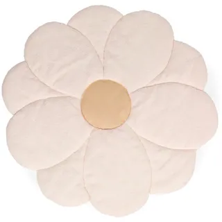 Childhome Krabbeldecke , Gelb, Weiß , Textil , Blume , Füllung: Polyester,Polyester , 110x110 cm , weich und anschmiegsam, sehr leicht , Schlafen, Kuscheln & Schlafen, Krabbeldecken