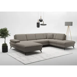 sit&more Wohnlandschaft »Morris Jubi U-Form, B: 300 cm« mit Armteilfunktion & 1 Zierkissen, optional Bettfunktion,