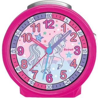 Scout Quarzwecker »Pferdewecker, Friends, 280001046« Kinderwecker, Geschenkidee, Kinderzimmer,Schulanfang, Pferd,Lernwecker, pink