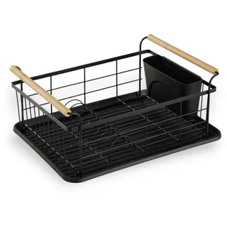 TODAY Abtropfgestell mit Tablett, Schwarz