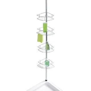 Wenko Dolcedo silber 31,0 x x 65,0 & Co., platzsparendes Duschregal aus rostfreiem Edelstahl, 31 65-275 23 cm