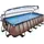 EXIT Wood Pool Braun 250 x 122 x 540 cm inkl. Sandfilteranlage, Poolleiter, Reparaturset, Abdeckung