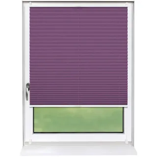 Deco-Raum Plissee Basic 90 x 150cm Klemmfix ohne Bohren , Lila , Textil , 90x150 cm , Heimtextilien, Vorhänge, Plissees