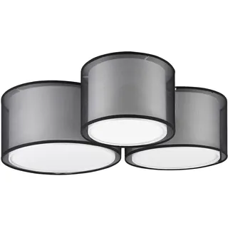 Trio Burton 3-flg. 65 cm rund Schwarz/Weiß