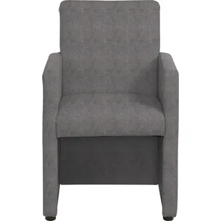 Home Affaire Cocktailsessel Bologna Kunstleder 60 x 90 x 59 cm Grau