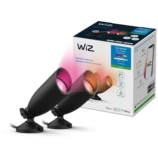 WIZ Outdoor Spot schwarz 12V Doppelpack
