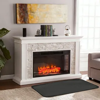 Feuerfeste Matte Kamin Feuerfeste Unterlage Kaminbodenplatte Flammensichere Matte für den Innenbereich Glasfaserteppich für Herd und Chiminea 100 x 60cm