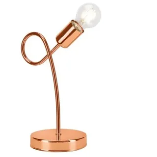 Moderne Tischlampe Metall in Kupfer 31,5cm hoch E27 MADALYNN Tischleuchte