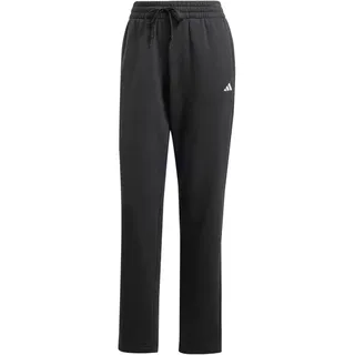 Adidas Essentials Small Logo Feel Cozy Open Hem Pant, Damen Hose, Schwarz,