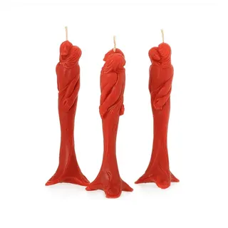 Nklaus Stella der Liebe 3 Stück Bienenwachs rot