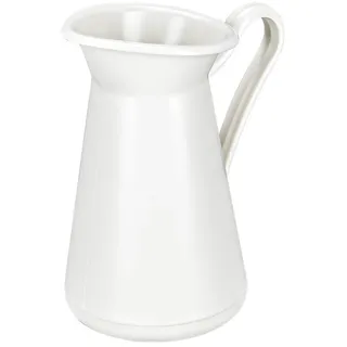 Ideen mit Herz Deko-Kanne | Kunststoff | Rohling zum Weiterverzieren | weiß | 16,4 cm x 13,9 cm x 9,5 cm