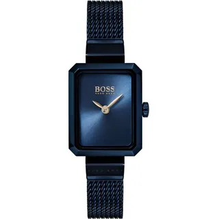 BOSS Hugo Damen Analog Quarz Uhr mit Edelstahl Armband 1502433