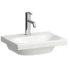 Laufen Lua Aufsatz-Handwaschbecken, 1 Hahnloch, ohne Überlauf, 450x350mm, H816080, Farbe: Weiß mit LCC