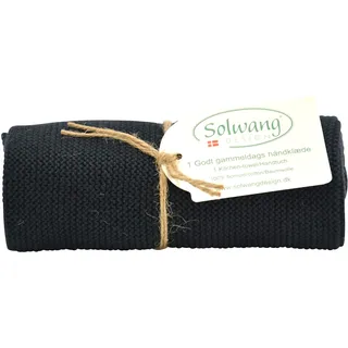 Dänische Baumwolle in 100% Öko-Tex zertifiziert oder GOTS zertifiziert Küchenhandtücher, hergestellt in Indien (schwarz)