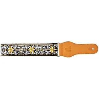 Ortega Guitars Gitarrengurt Creative Series - Baumwolle Classic Yellow | Länge verstellbar, für Akustik Gitarre / Bass, E-Gitarre, E-Bass, OCS-560