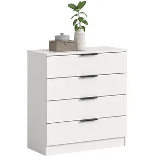 VCM Kommode Kopenhagen 74 x 80 x 35 cm Weiß