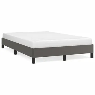 vidaXL Bettgestell Grau 120x200 cm Kunstleder - Grau