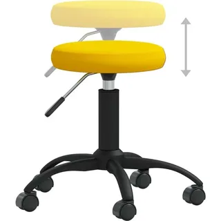 vidaXL Bürostuhl Samt Senfgelb