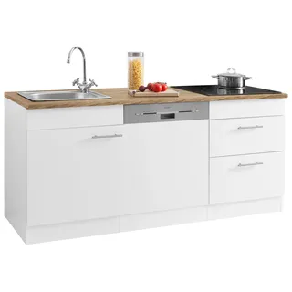 OPTIFIT Küchenzeile Mini 180 cm weiß