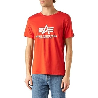 ALPHA INDUSTRIES Herren Basic T Ml T-Shirt, Rot (Speed Red/White), 3XL