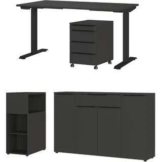 Germania »Mailand« 4 Stk. tlg. inkl. Schreibtisch, Rollcontainer, Raumteiler und Sideboard,